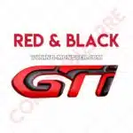 آرم فلزی پژو GTI رنگبندی