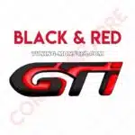 آرم فلزی پژو GTI رنگبندی