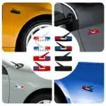 آرم فلزی روی گلگیر‌ FALCON پژو فرانسه