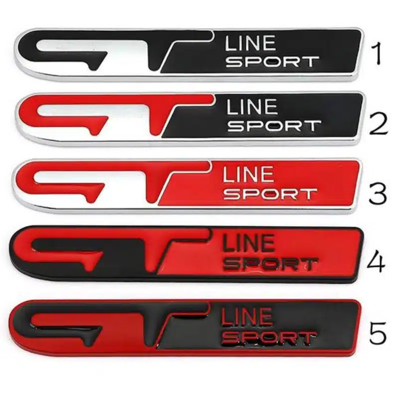 آرم فلزی جی تی لاین اسپرت GT Line Sport آرم فلزی جی تی لاین اسپرت GT Line Sport