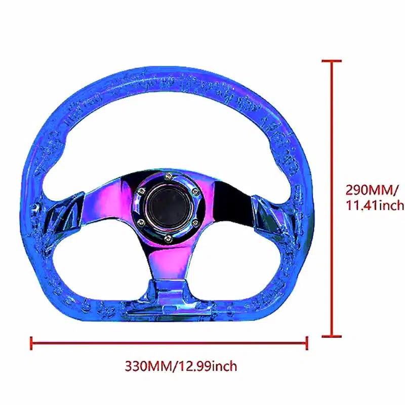 فرمان اسپرت کریستالی آبی D کات MOMO-۶ فرمان اسپرت کریستالی آبی D کات MOMO