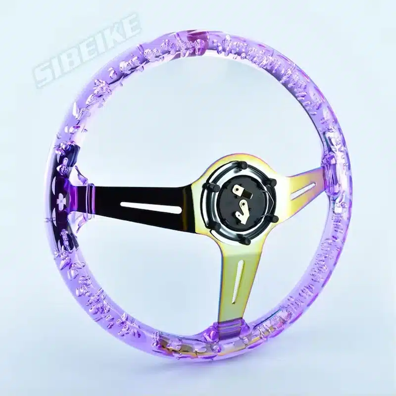 فرمان اسپرت کریستالی اکریلیک بنفش MOMO-۵ فرمان اسپرت کریستالی اکریلیک بنفش MOMO