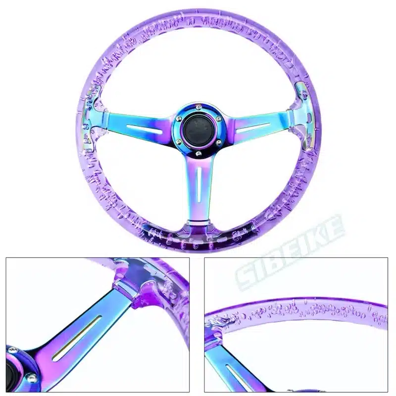 فرمان اسپرت کریستالی اکریلیک بنفش MOMO-۷ فرمان اسپرت کریستالی اکریلیک بنفش MOMO