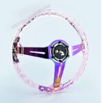 فرمان اسپرت کریستالی اکریلیک صورتی MOMO