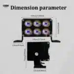 پرژکتور L014 اسپات لایت ۶ لنز ۷۵ وات سفید زرد