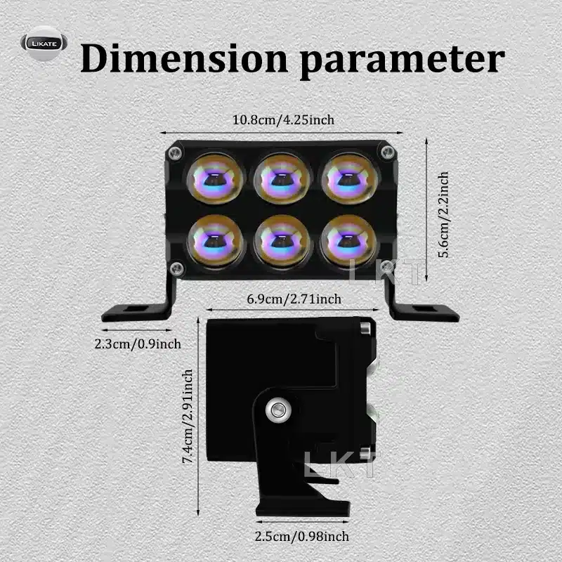 پرژکتور L014 اسپات لایت ۶ لنز ۷۵ وات سفید زرد-۳ پرژکتور L014 اسپات لایت ۶ لنز ۷۵ وات سفید زرد
