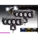 پرژکتور آفرودی ۴ لنز زرد سفید 38 W زیمر محافظ دار