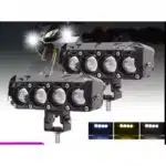 پرژکتور آفرودی ۴ لنز زرد سفید 38 W زیمر محافظ دار