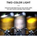 پرژکتور آفرودی ۴ لنز زرد سفید 38 W زیمر محافظ دار