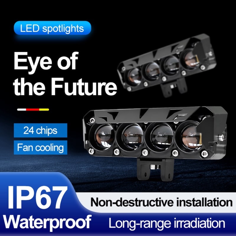 پرژکتور آفرودی ۴ لنز زرد سفید 38 W زیمر محافظ دار-۱۱ پرژکتور آفرودی ۴ لنز زرد سفید 38 W زیمر محافظ دار