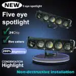 پرژکتور آفرودی ۵ لنز زرد سفید 45 W زیمر محافظ دار