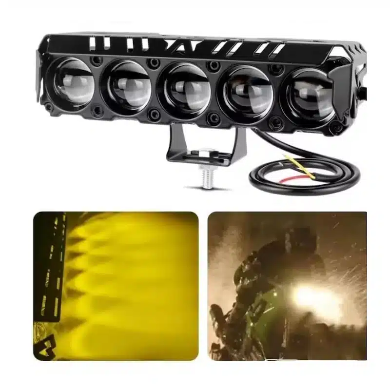 پرژکتور آفرودی ۵ لنز زرد سفید 45 W زیمر محافظ دار-۶ پرژکتور آفرودی ۵ لنز زرد سفید 45 W زیمر محافظ دار