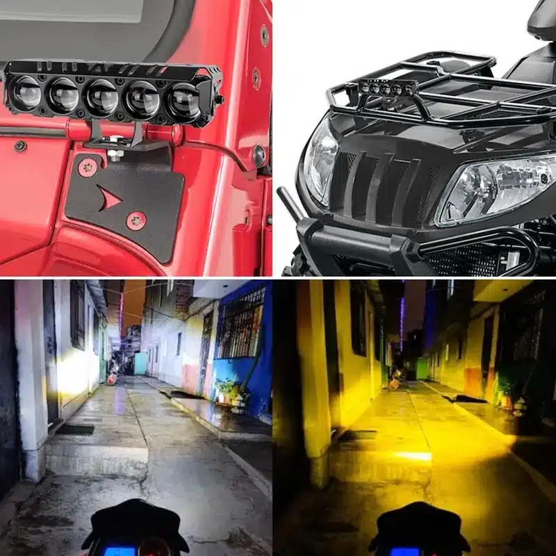 پرژکتور آفرودی ۵ لنز زرد سفید 45 W زیمر محافظ دار-۷ پرژکتور آفرودی ۵ لنز زرد سفید 45 W زیمر محافظ دار