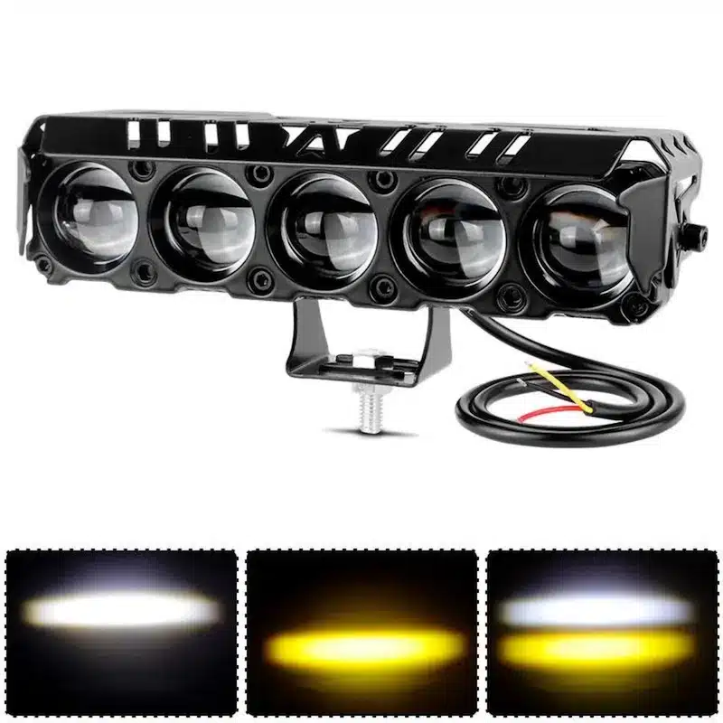 پرژکتور آفرودی ۵ لنز زرد سفید 45 W زیمر محافظ دار پرژکتور آفرودی ۵ لنز زرد سفید 45 W زیمر محافظ دار