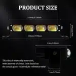 پرژکتور ۴ لنز L034 دو رنگ ۵۸ وات