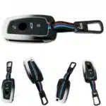 کاور سوییچ فلزی ساینا کوییک تاشو سفید مشکی طرح M