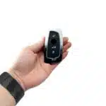 کاور سوییچ فلزی ساینا کوییک تاشو سفید مشکی طرح M