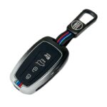 کاور سوییچ فلزی هیوندای سانتافه NEW سفید مشکی طرح M