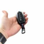 کاور سوییچ فلزی هیوندای سانتافه NEW سفید مشکی طرح M