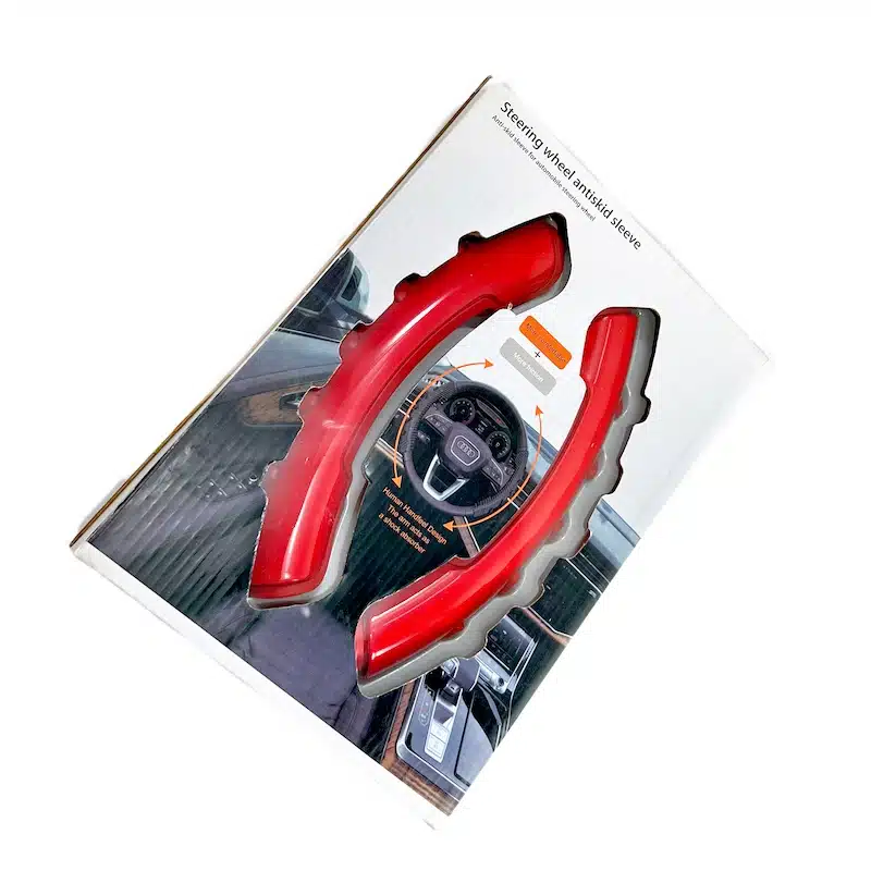 کاور فرمان خلبانی ۲ تیکه قرمز مدل تسلا-۳ کاور فرمان خلبانی ۲ تیکه قرمز مدل تسلا