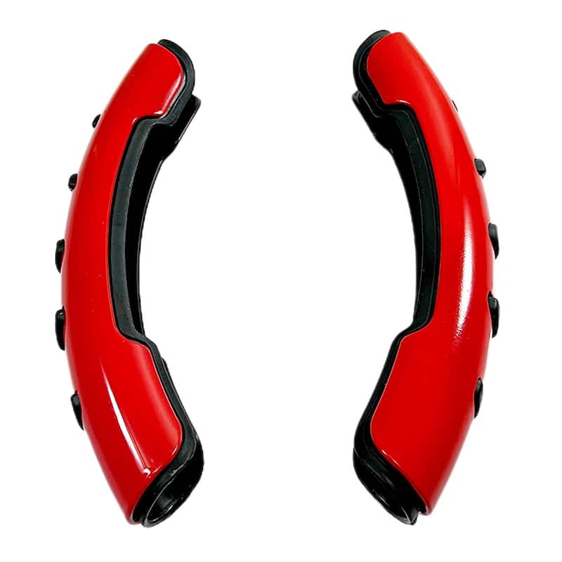 کاور فرمان خلبانی ۲ تیکه قرمز مشکی مدل تسلا-۲ کاور فرمان خلبانی ۲ تیکه قرمز مشکی مدل تسلا