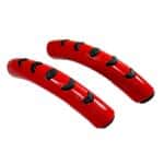 کاور فرمان خلبانی ۲ تیکه قرمز مشکی مدل تسلا