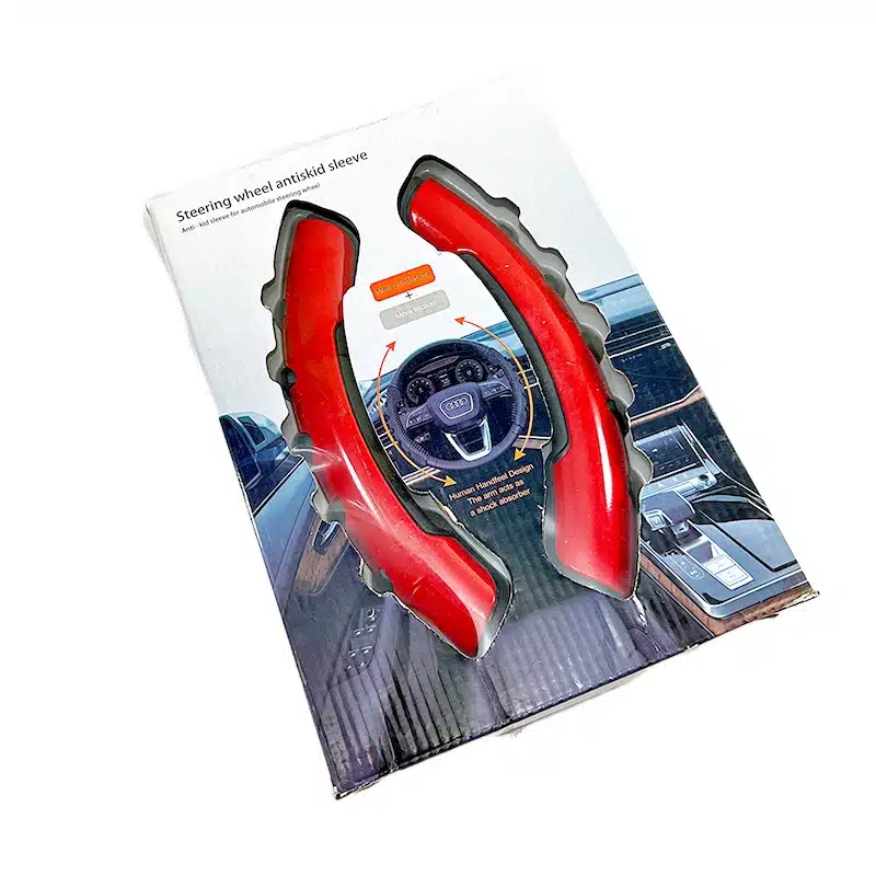 کاور فرمان خلبانی ۲ تیکه قرمز مشکی مدل تسلا-۴ کاور فرمان خلبانی ۲ تیکه قرمز مشکی مدل تسلا