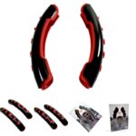 کاور فرمان خلبانی ۲ تیکه مشکی قرمز مدل تسلا