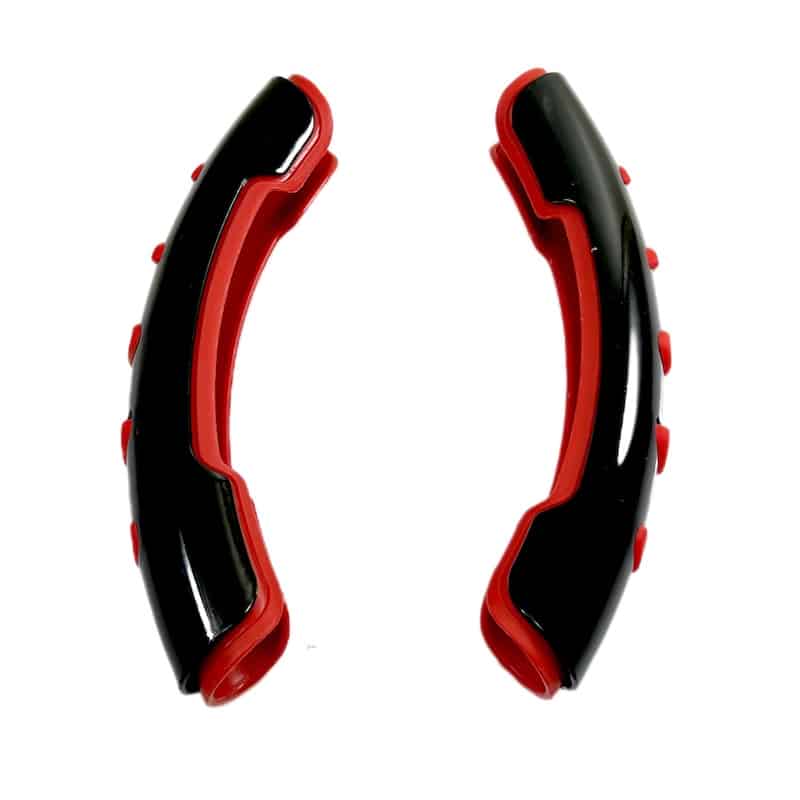 کاور فرمان خلبانی ۲ تیکه مشکی قرمز مدل تسلا-۲ کاور فرمان خلبانی ۲ تیکه مشکی قرمز مدل تسلا