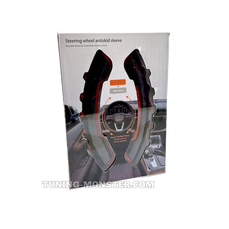 کاور فرمان خلبانی ۲ تیکه مشکی قرمز مدل تسلا-۵ کاور فرمان خلبانی ۲ تیکه مشکی قرمز مدل تسلا