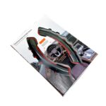 کاور فرمان خلبانی ۲ تیکه مشکی قرمز مدل تسلا