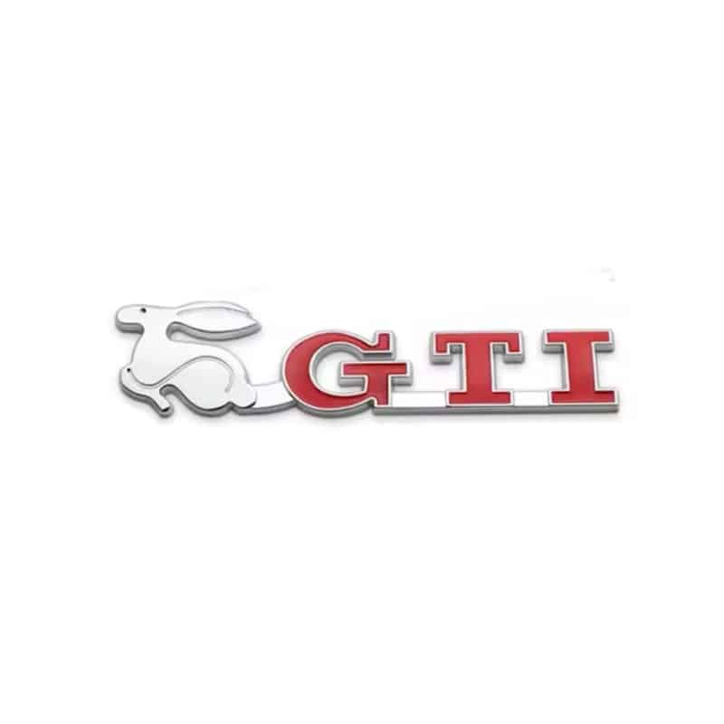 آرم فلزی GTI استیل قرمز بسته ۲ عددی-۲ آرم فلزی GTI استیل قرمز بسته ۲ عددی
