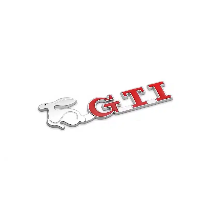 آرم فلزی GTI استیل قرمز بسته ۲ عددی-۴ آرم فلزی GTI استیل قرمز بسته ۲ عددی