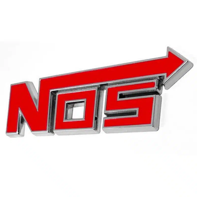 آرم فلزی NOS قرمز بسته ۲ عددی-۱ آرم فلزی NOS قرمز بسته ۲ عددی