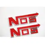 آرم فلزی NOS قرمز بسته ۲ عددی