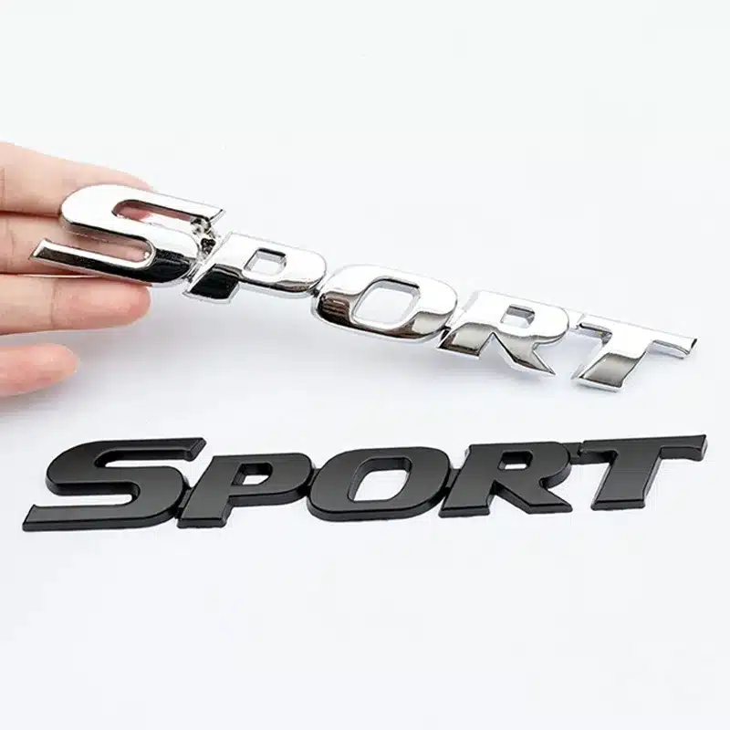 آرم فلزی اسپرت مشکی SPORT-۲ آرم فلزی اسپرت SPORT مشکی ۱۶ سانتی