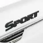 آرم فلزی اسپرت SPORT مشکی ۱۶ سانتی