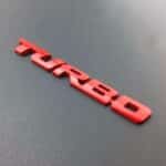 آرم فلزی توربو قرمز ۱۳ سانتی