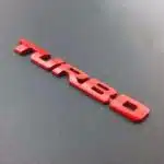 آرم فلزی توربو قرمز ۱۳ سانتی