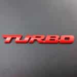 آرم فلزی توربو قرمز ۱۳ سانتی