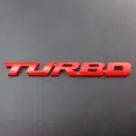 آرم فلزی توربو قرمز ۱۳ سانتی