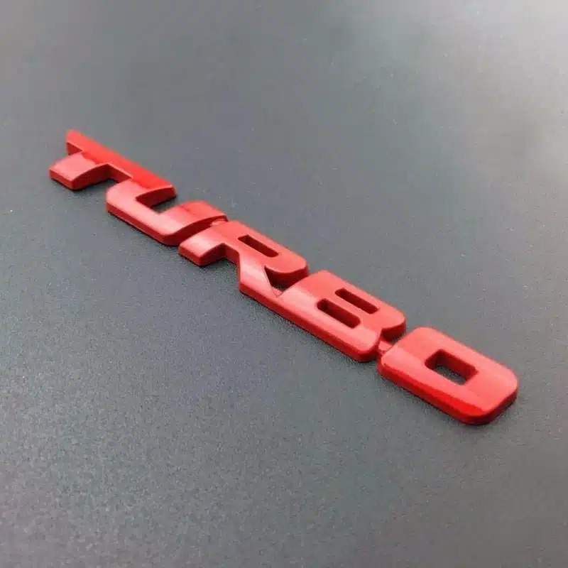 آرم فلزی توربو قرمز ۱۳ سانتی آرم فلزی توربو قرمز ۱۳ سانتی