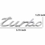 آرم فلزی توربو پورشه ۹۱۱ استیل