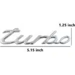 آرم فلزی توربو پورشه ۹۱۱ استیل