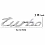 آرم فلزی توربو پورشه ۹۱۱ استیل