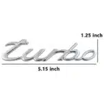 آرم فلزی توربو پورشه ۹۱۱ استیل