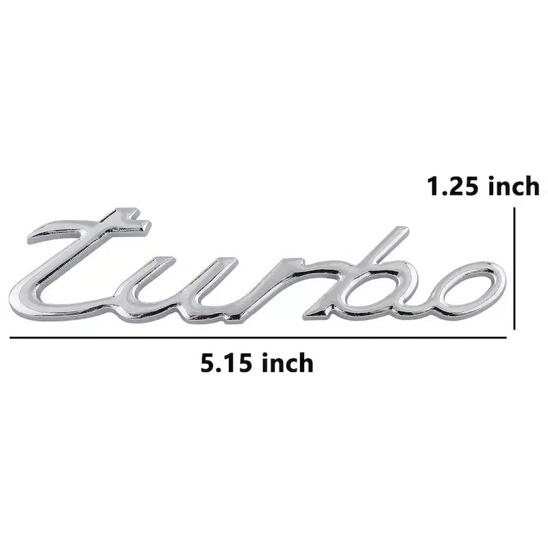 آرم فلزی توربو پورشه ۹۱۱ استیل-۶ آرم فلزی توربو پورشه ۹۱۱ استیل