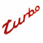 آرم فلزی توربو پورشه ۹۱۱ قرمز