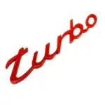 آرم فلزی توربو پورشه ۹۱۱ قرمز