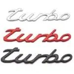 آرم فلزی توربو پورشه ۹۱۱ قرمز